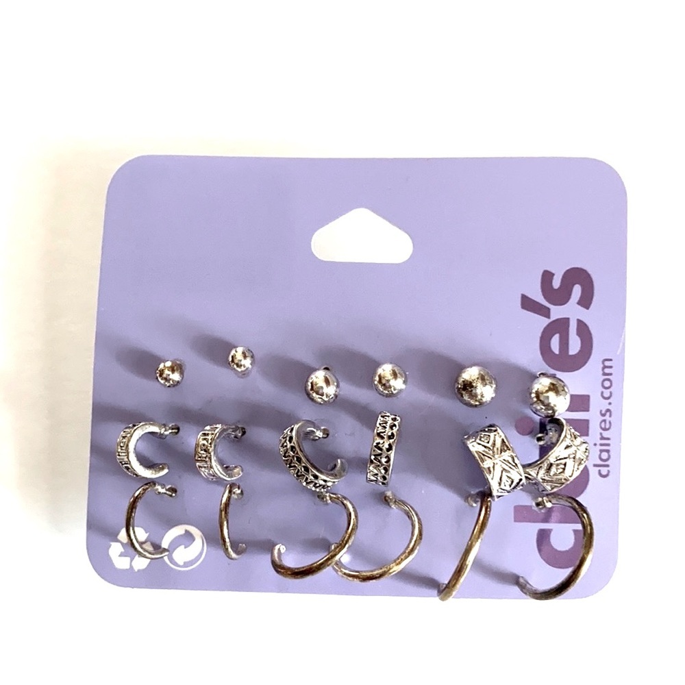 Claire’s (9) pairs of various earrings, NWT
-‎ In Original Sealed Packagi…
